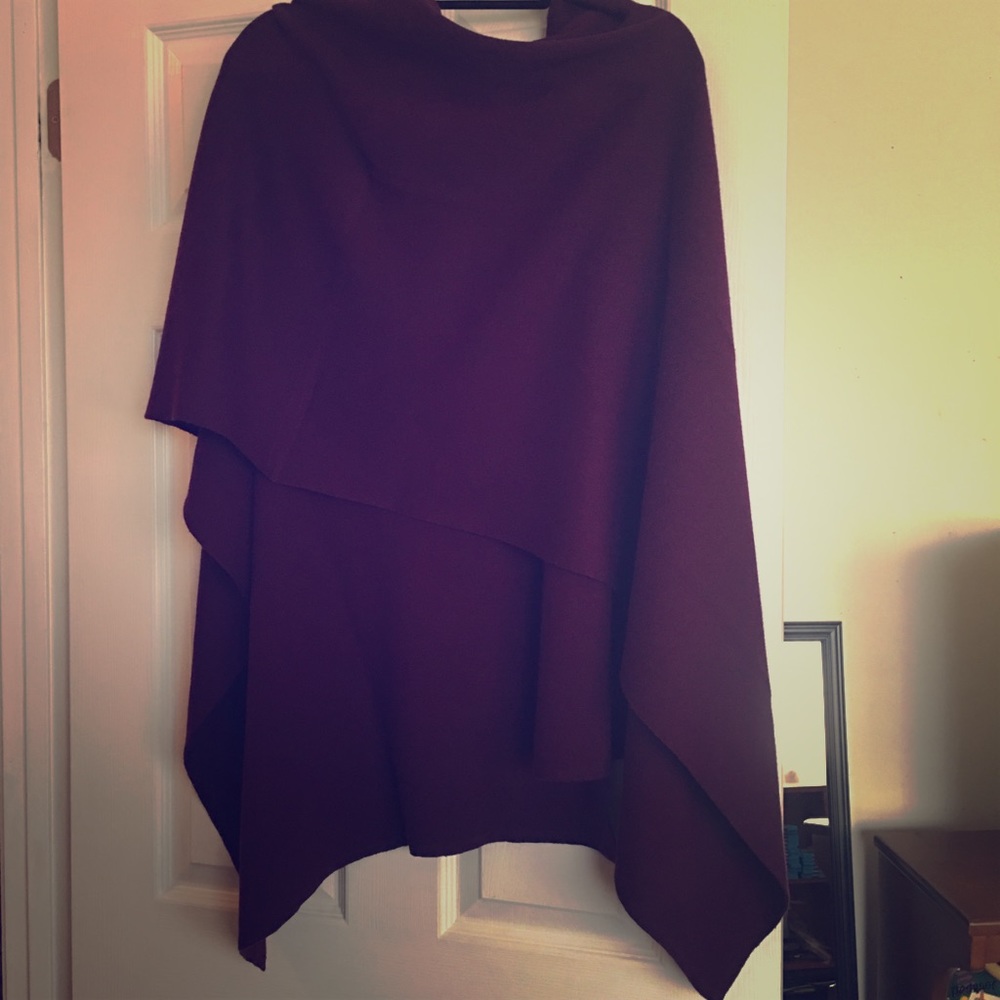 Knit poncho
